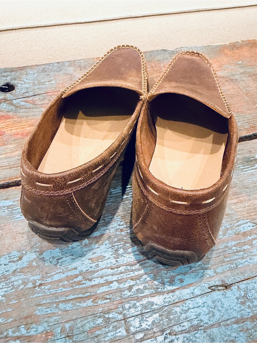 Frye Brown Leather Slip-On Loafers - Picture 5 of 8